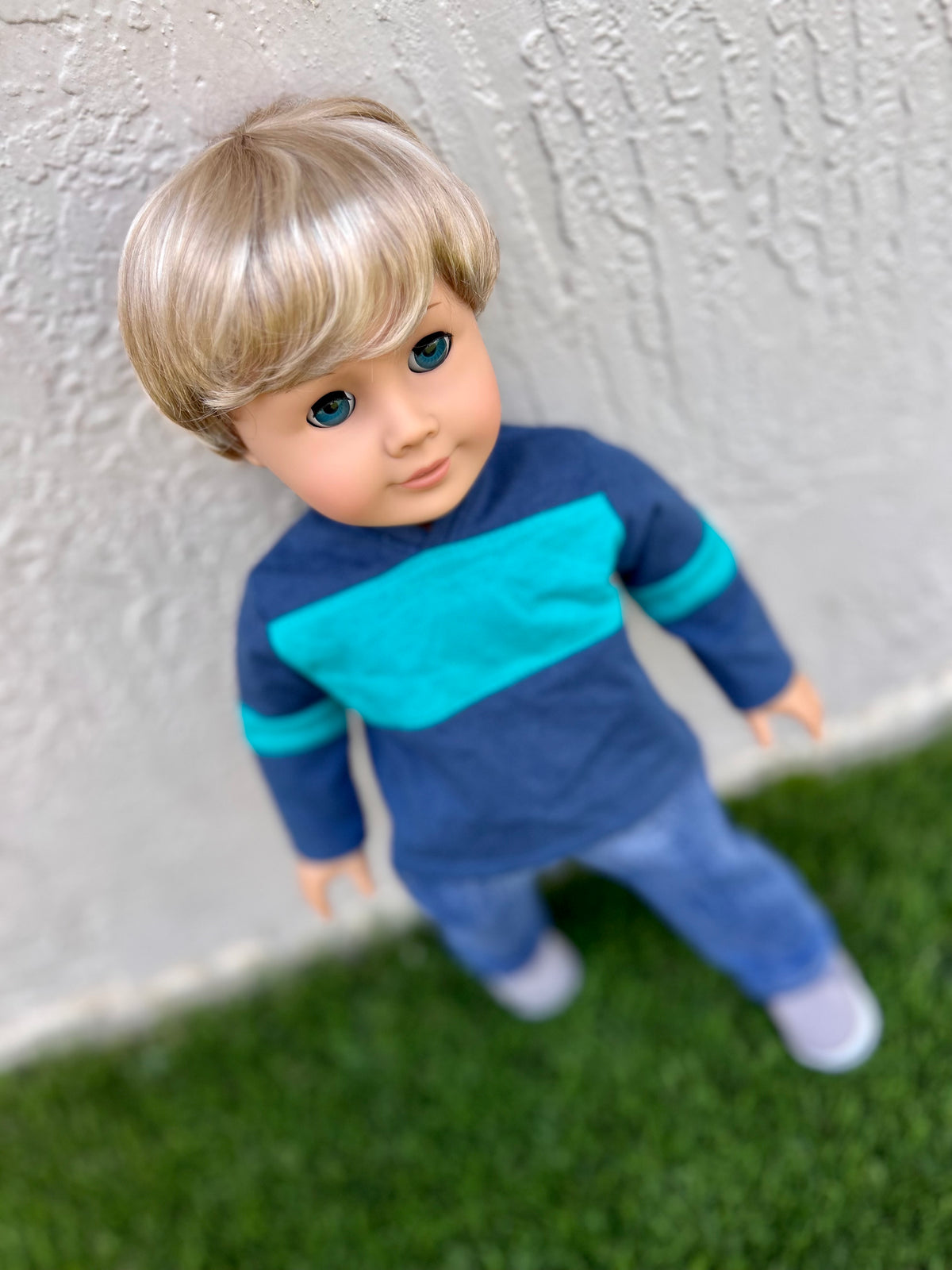 American Girl Doll  Custom 18 Inch doll Vegan Mohair Wig | 10-11 Head Size "Stretch Cap" | Made to Fit 18’’ American Girl Doll OG Meadowdolls Boy