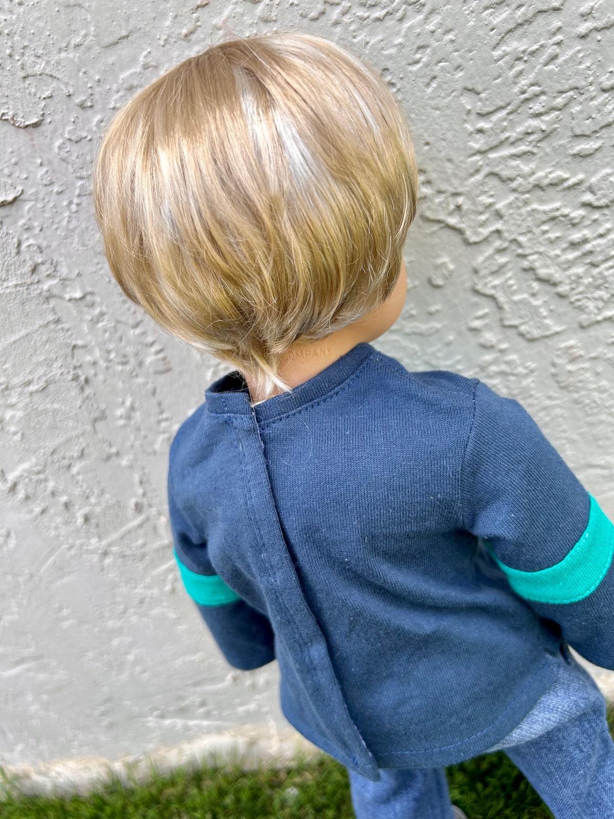 American Girl Doll  Custom 18 Inch doll Vegan Mohair Wig | 10-11 Head Size "Stretch Cap" | Made to Fit 18’’ American Girl Doll OG Meadowdolls Boy