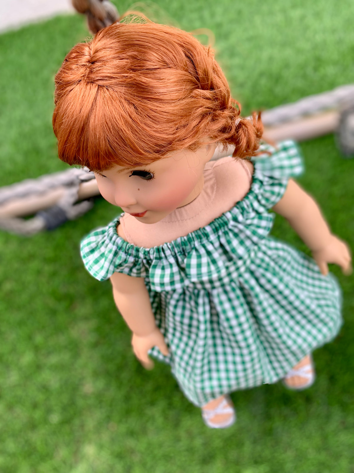 American Girl Doll  Custom 18 Inch doll Vegan Mohair Wig | 10-11 Head Size "Stretch Cap" | Made to Fit 18’’ American Girl Doll OG Meadowdolls