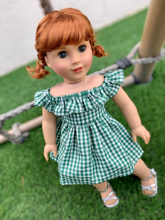 American Girl Doll  Custom 18 Inch doll Vegan Mohair Wig | 10-11 Head Size "Stretch Cap" | Made to Fit 18’’ American Girl Doll OG Meadowdolls