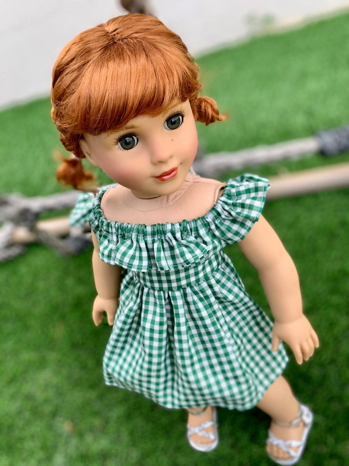 American Girl Doll  Custom 18 Inch doll Vegan Mohair Wig | 10-11 Head Size "Stretch Cap" | Made to Fit 18’’ American Girl Doll OG Meadowdolls