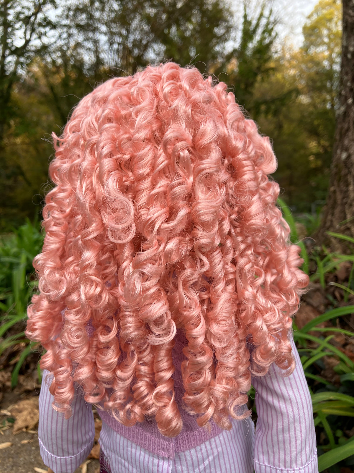 Zazou Dolls Custom doll wig for 18" American Girl Dolls - Vegan Mohair - fits 10-11" head size of  dolls such as OG Blythe BJD Gotz meadowdolls