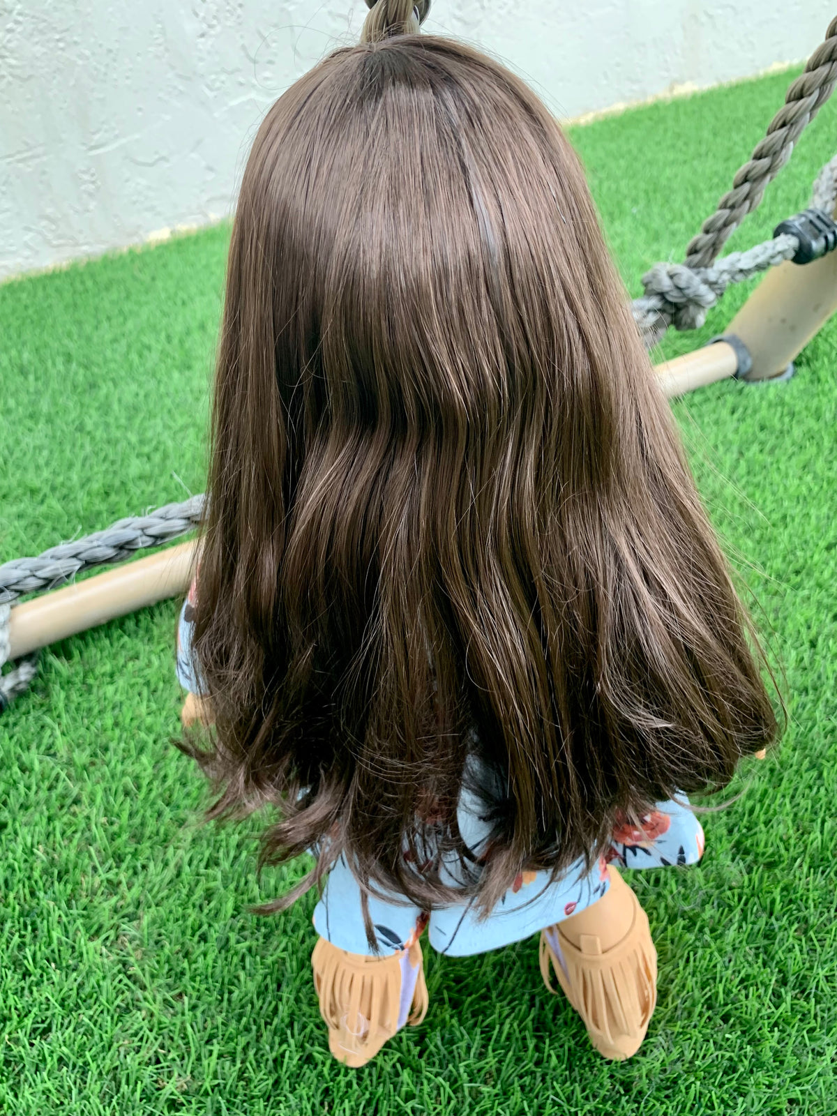 American Girl Doll  Custom 18 Inch doll Vegan Mohair Wig | 10-11 Head Size "Stretch Cap" | Made to Fit 18’’ American Girl Doll OG Meadowdolls