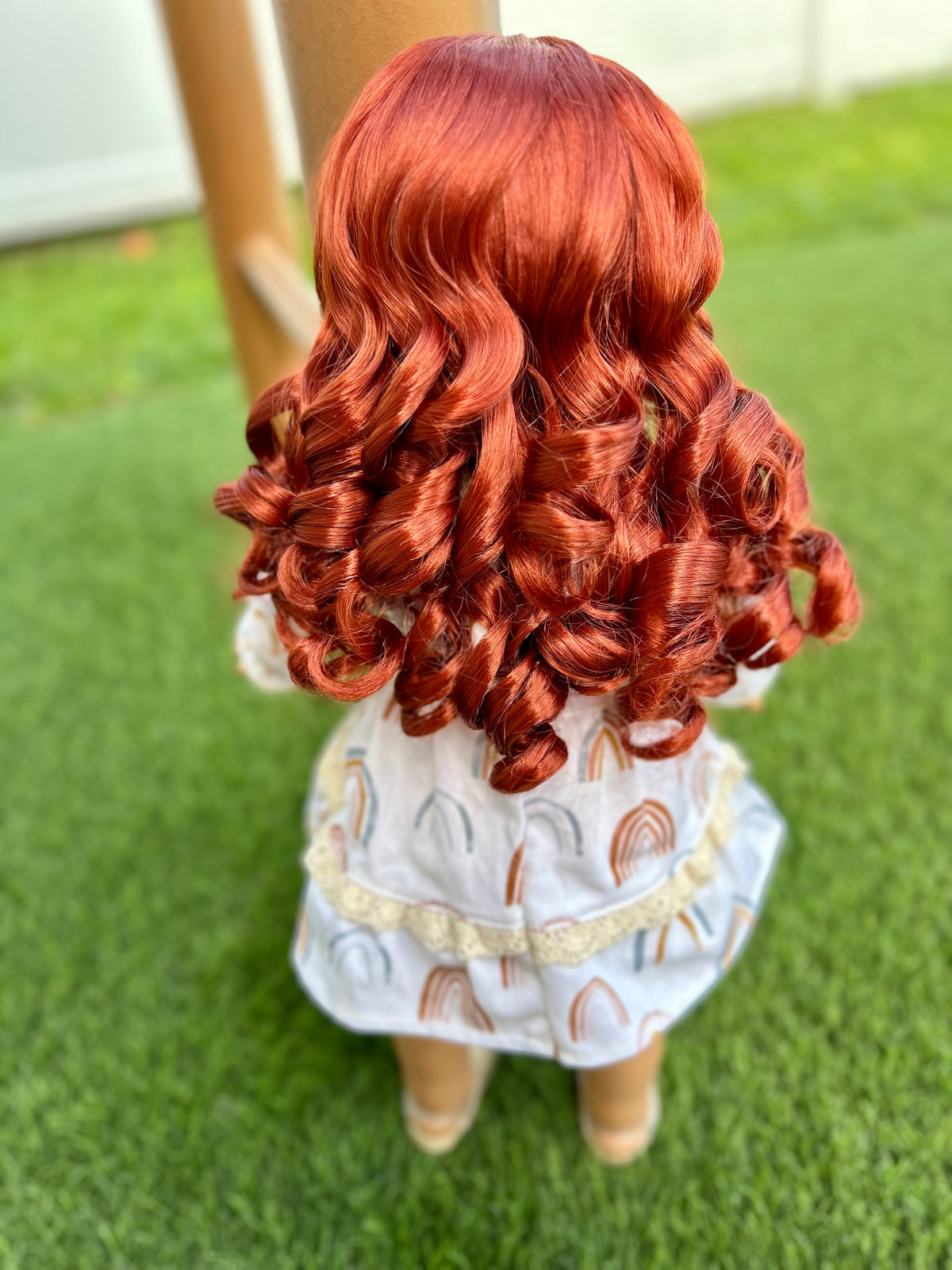 American Girl Doll  Custom 18 Inch doll Vegan Mohair Wig | 10-11 Head Size "Stretch Cap" | Made to Fit 18’’ American Girl Doll OG Meadowdolls