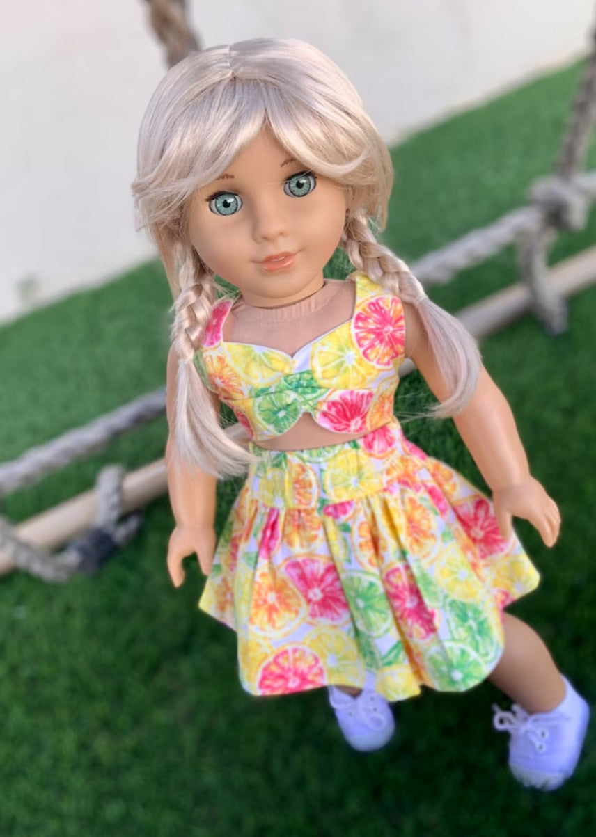 American Girl Doll  Custom 18 Inch doll Vegan Mohair Wig | 10-11 Head Size "Stretch Cap" | Made to Fit 18’’ American Girl Doll OG Meadowdolls