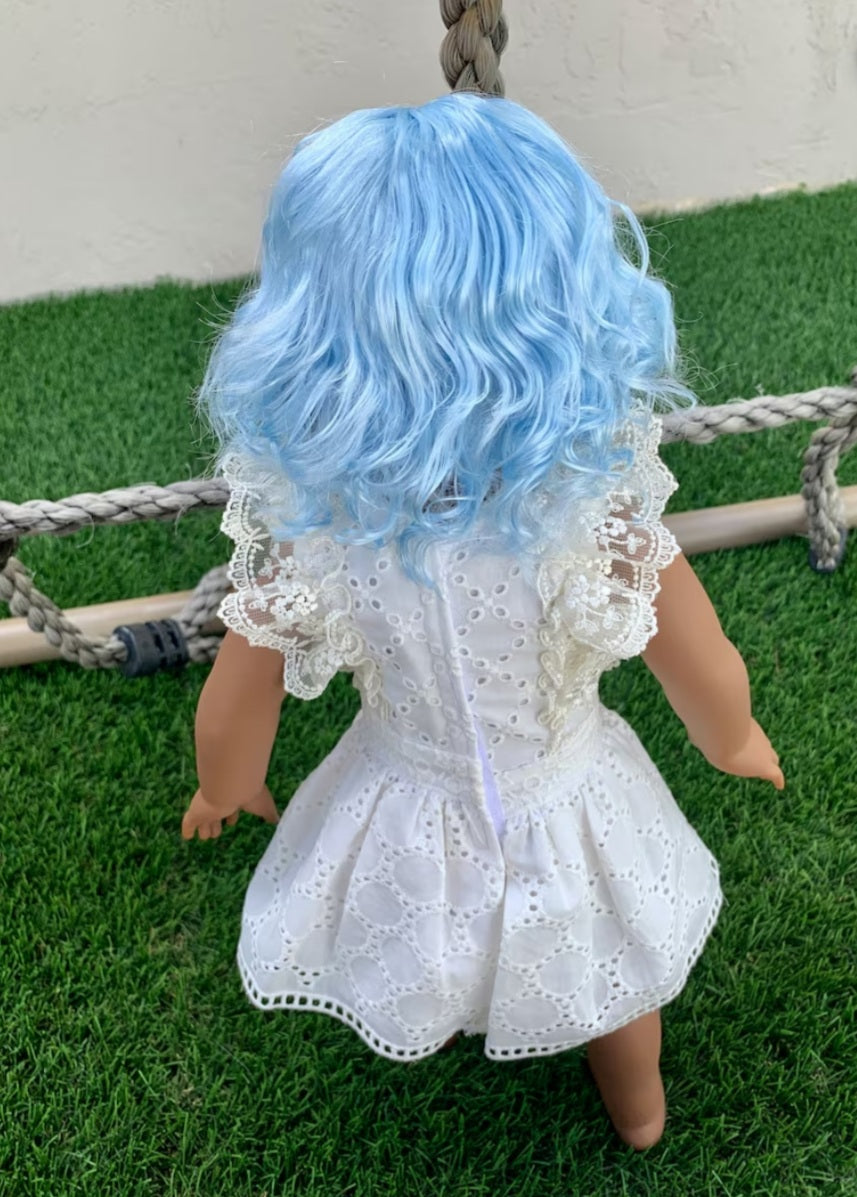American Girl Doll  Custom 18 Inch doll Vegan Mohair Wig | 10-11 Head Size "Stretch Cap" | Made to Fit 18’’ American Girl Doll OG Meadowdolls braids