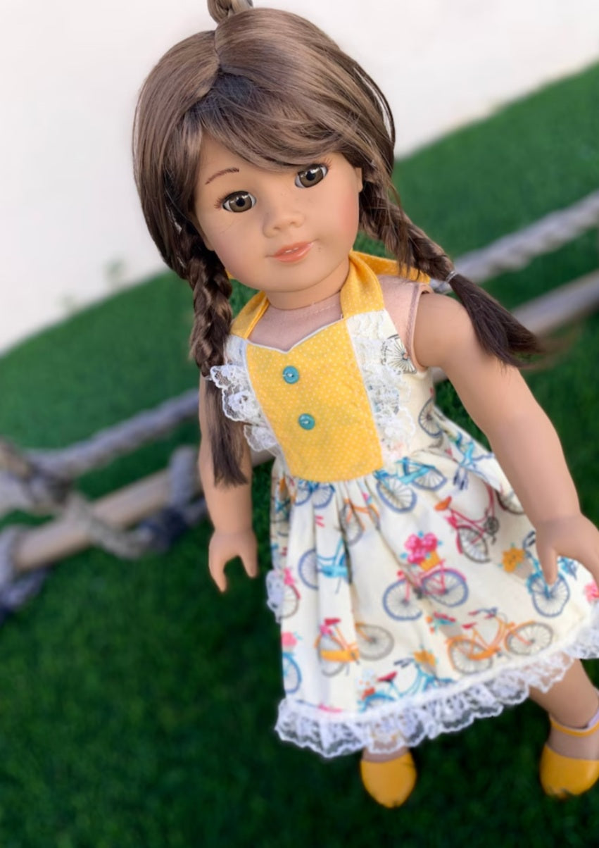 American Girl Doll  Custom 18 Inch doll Vegan Mohair Wig | 10-11 Head Size "Stretch Cap" | Made to Fit 18’’ American Girl Doll OG Meadowdolls