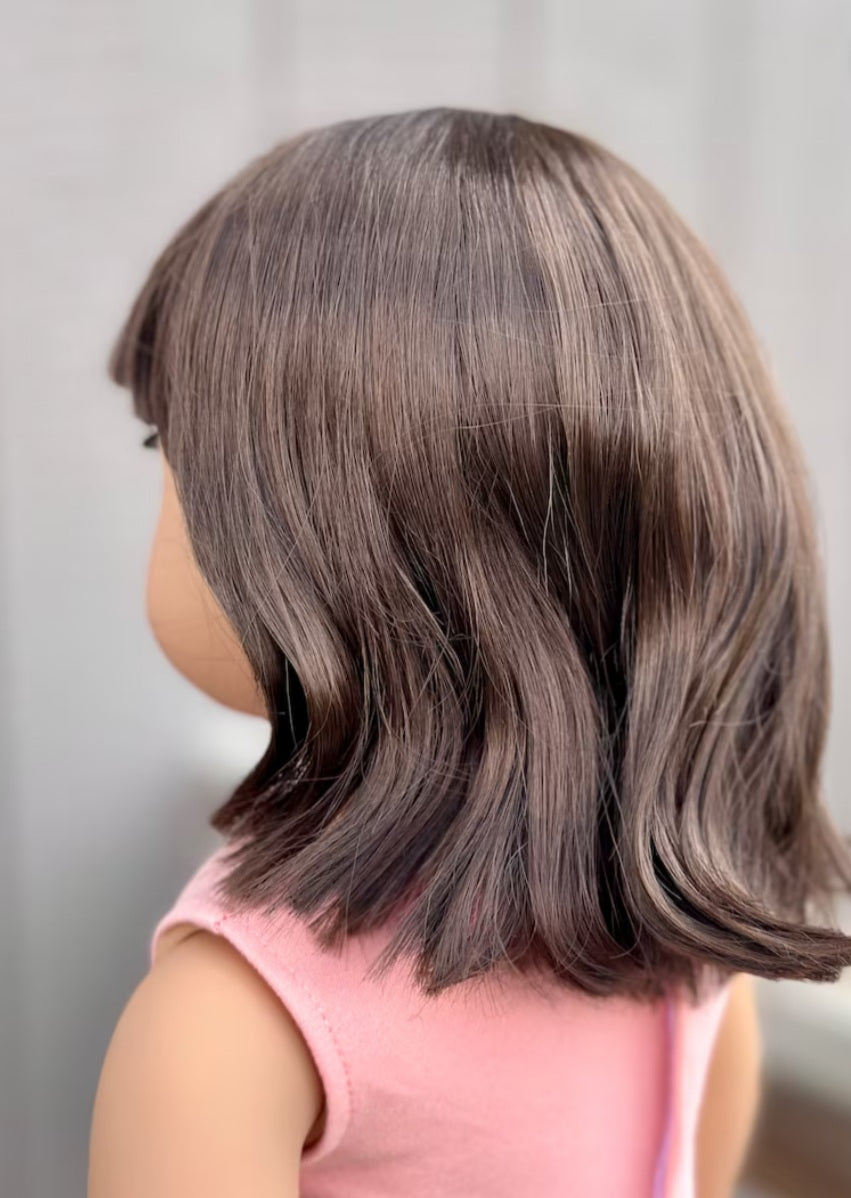 American Girl Doll  Custom 18 Inch doll Vegan Mohair Wig | 10-11 Head Size "Stretch Cap" | Made to Fit 18’’ American Girl Doll OG Meadowdolls braids