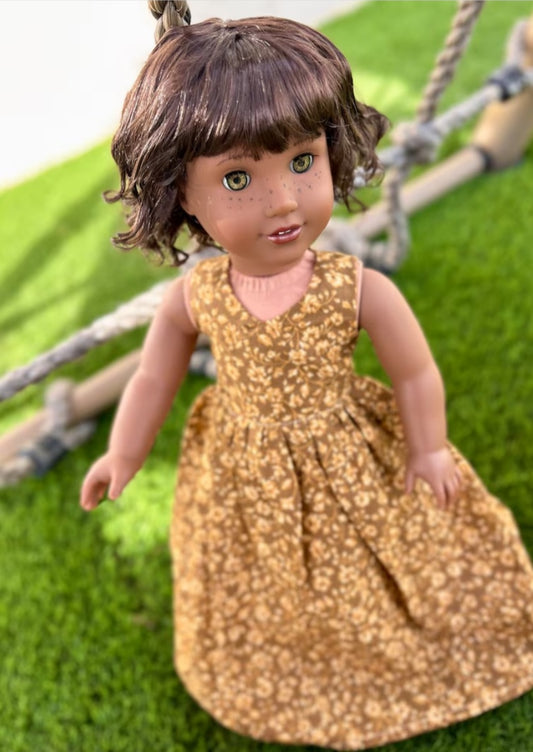 American Girl Doll  Custom 18 Inch doll Vegan Mohair Wig | 10-11 Head Size "Stretch Cap" | Made to Fit 18’’ American Girl Doll OG Meadowdolls