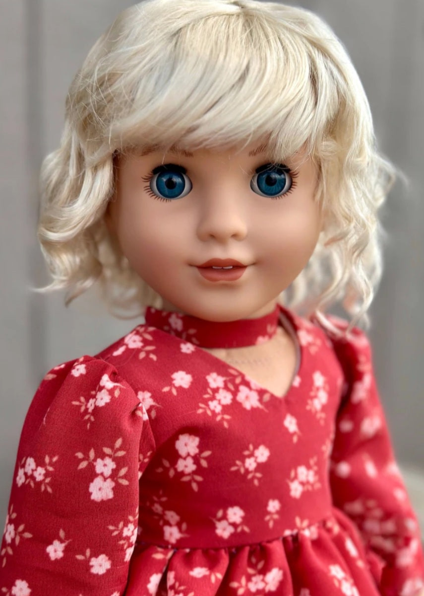 American Girl Doll  Custom 18 Inch doll Vegan Mohair Wig | 10-11 Head Size "Stretch Cap" | Made to Fit 18’’ American Girl Doll OG Meadowdolls braids (Copy) (Copy)