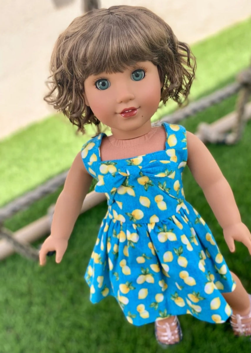 American Girl Doll  Custom 18 Inch doll Vegan Mohair Wig | 10-11 Head Size "Stretch Cap" | Made to Fit 18’’ American Girl Doll OG Meadowdolls