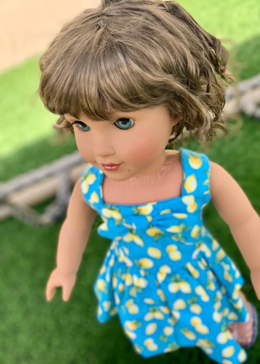American Girl Doll  Custom 18 Inch doll Vegan Mohair Wig | 10-11 Head Size "Stretch Cap" | Made to Fit 18’’ American Girl Doll OG Meadowdolls