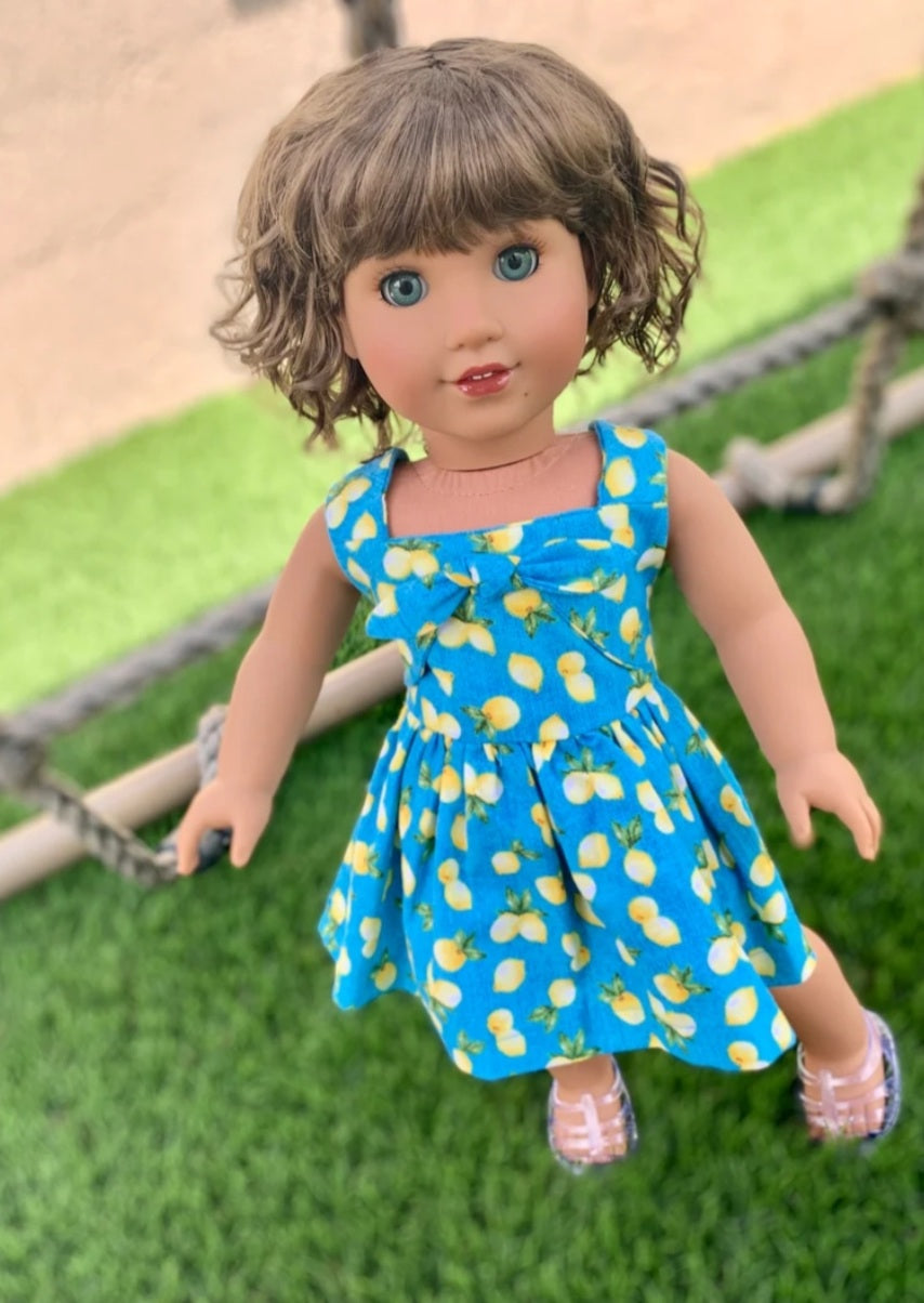 American Girl Doll  Custom 18 Inch doll Vegan Mohair Wig | 10-11 Head Size "Stretch Cap" | Made to Fit 18’’ American Girl Doll OG Meadowdolls