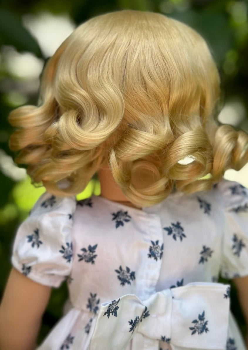American Girl Doll  Custom 18 Inch doll Vegan Mohair Wig | 10-11 Head Size "Stretch Cap" | Made to Fit 18’’ American Girl Doll OG Meadowdolls