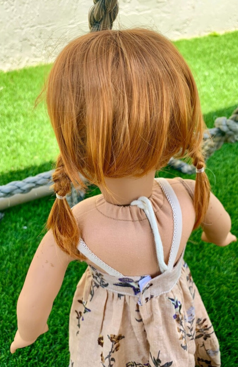 American Girl Doll  Custom 18 Inch doll Vegan Mohair Wig | 10-11 Head Size "Stretch Cap" | Made to Fit 18’’ American Girl Doll OG Meadowdolls braids