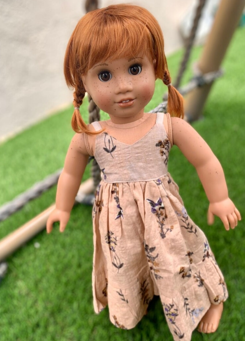 American Girl Doll  Custom 18 Inch doll Vegan Mohair Wig | 10-11 Head Size "Stretch Cap" | Made to Fit 18’’ American Girl Doll OG Meadowdolls braids