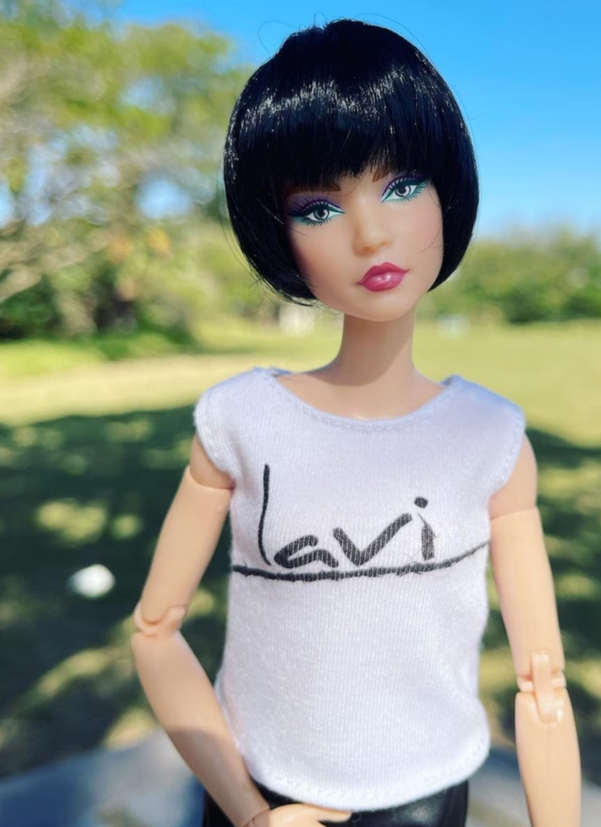 Nyx Vegan Mohair Wig for 1/6 Fashion Dolls, 3-4" Head