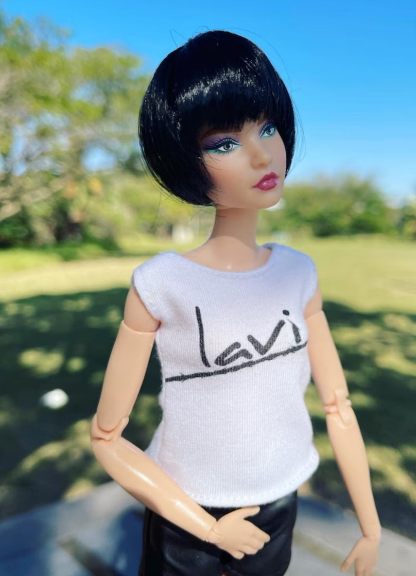 Nyx Vegan Mohair Wig for 1/6 Fashion Dolls, 3-4" Head