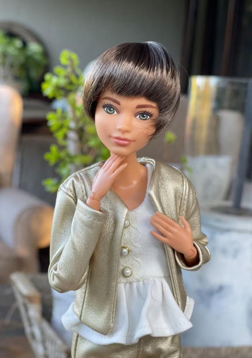 Kori Vegan Mohair Wig for 1/6 Fashion Dolls, 3-4" Head