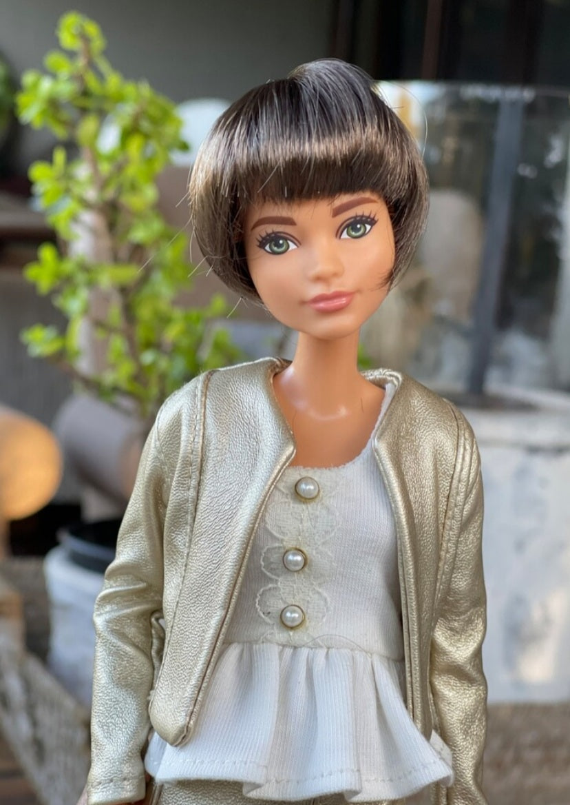 Kori Vegan Mohair Wig for 1/6 Fashion Dolls, 3-4" Head