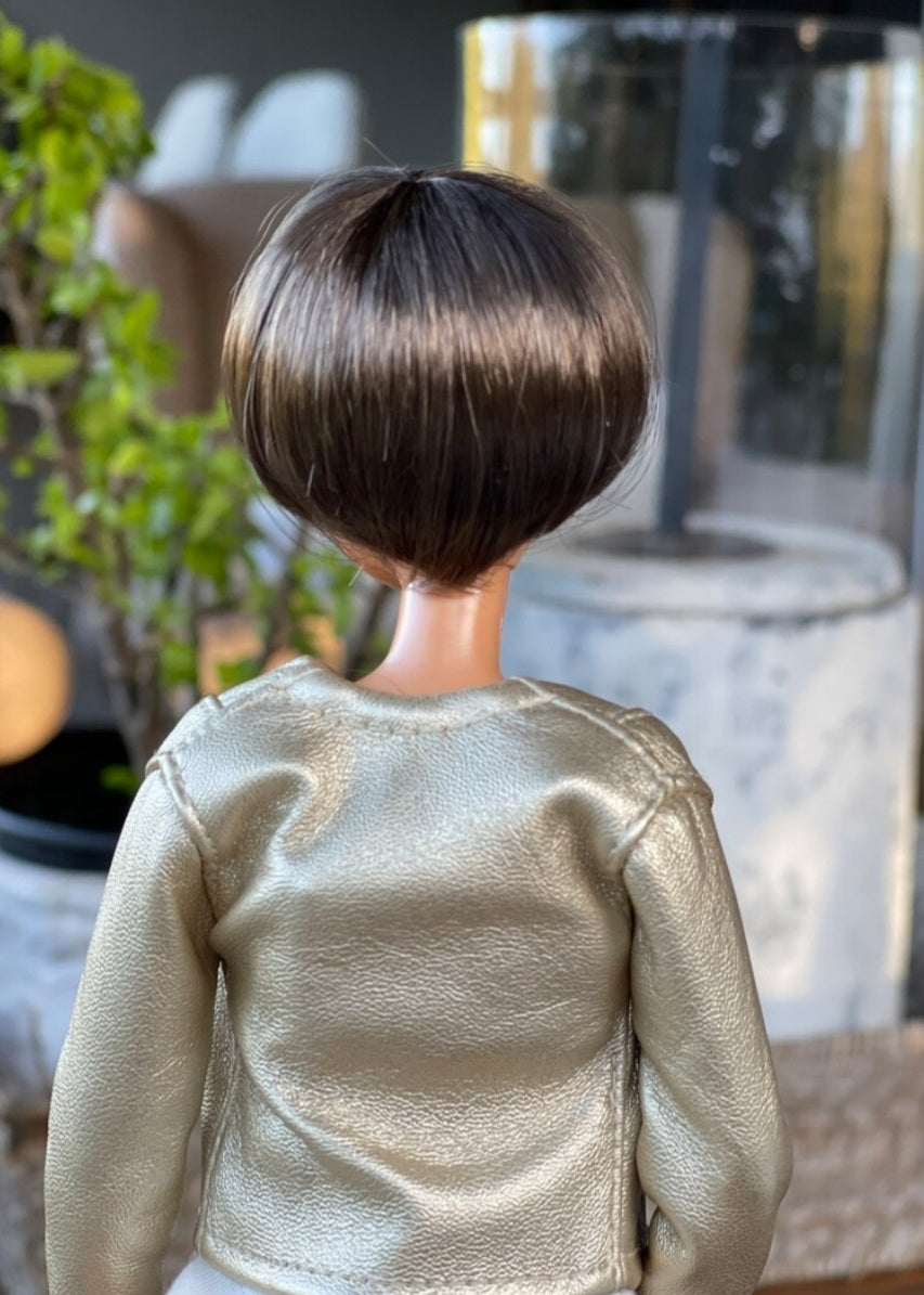 Kori Vegan Mohair Wig for 1/6 Fashion Dolls, 3-4" Head