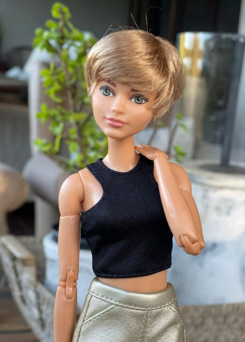 Christabell Vegan Mohair Wig for 1/6 Fashion Dolls, 3-4" Head