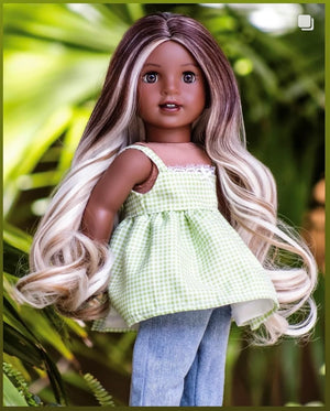 Zazou Dolls Exclusive  WIG  for 18 Inch dolls such as Our generation, Journey Girls and American Girl