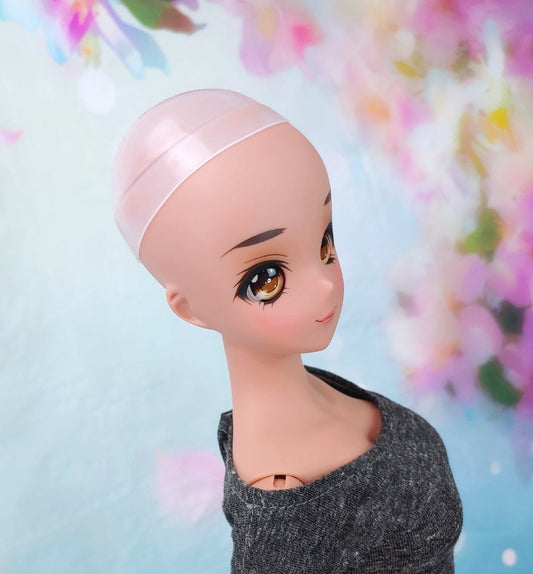 ADD ON ITEM! Silicone wig cap  fits 8-9" head size for Smart doll, Ruby Red Fashion Friends and American  wellie See note in description !!!