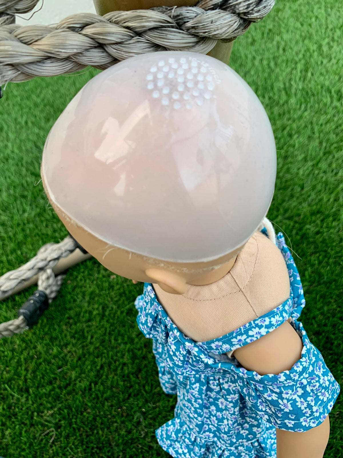 ADD ON ITEM only! Zazou Dolls Silicone wig cap for 18" American Dolls  fits 10-11" head size of 18" dolls Og Blythe Bjd Gotz