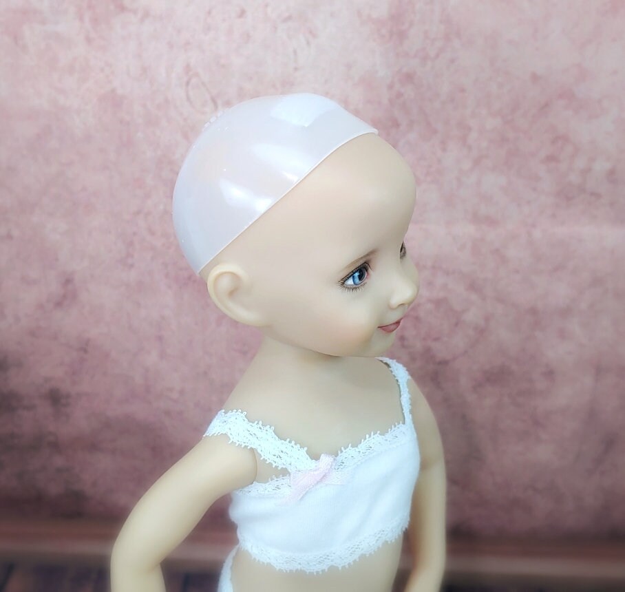 ADD ON ITEM! Silicone wig cap for Dianna Effner Little Darling head size 7-8" Tonner Ellowyne, My Meadow Avery, Mini Pal Maru, and Siblings