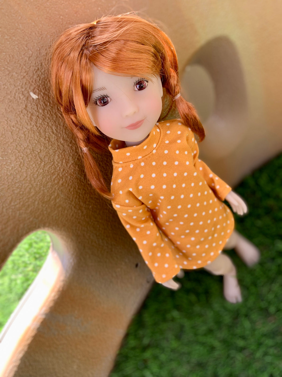 PREORDER Custom WIG for 13" Dianna Effner Little Darling head size 7-8" siblings, Ellowyne, My Meadow Avery, Mini Pal   "Stretch Cap" Zazou