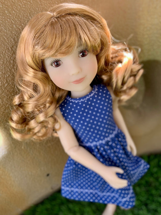 PREORDER Custom WIG for 13" Dianna Effner Little Darling head size 7-8" siblings, Ellowyne, My Meadow Avery, , Liz Frost girls