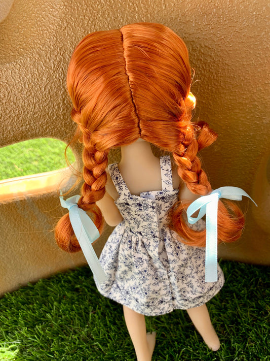 PREORDER Custom WIG for 13" Dianna Effner Little Darling head size 7-8" siblings, Ellowyne, My Meadow Avery, Mini Pal Maru,  "Stretch Cap"