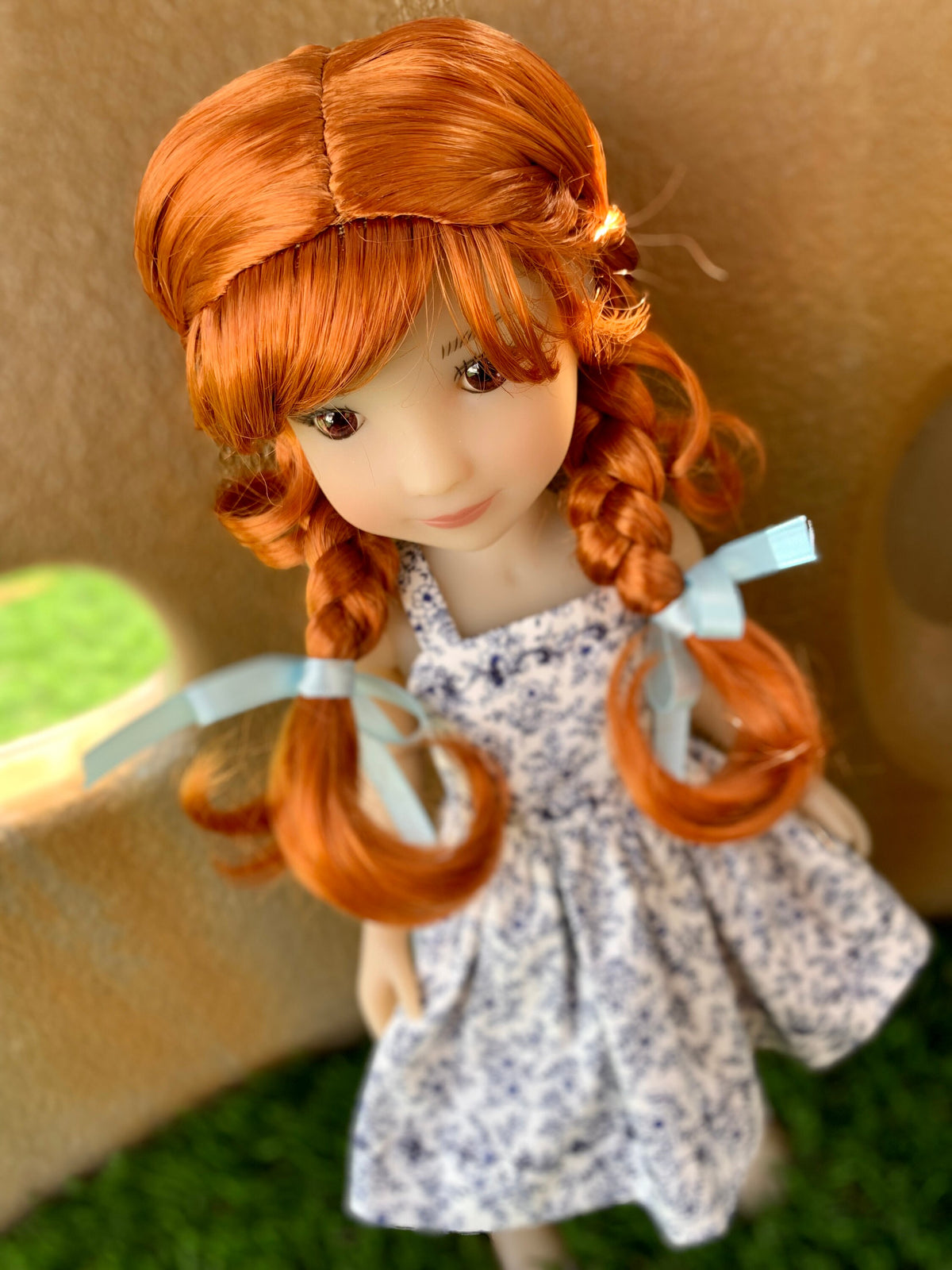 PREORDER Custom WIG for 13" Dianna Effner Little Darling head size 7-8" siblings, Ellowyne, My Meadow Avery, Mini Pal Maru,  "Stretch Cap"