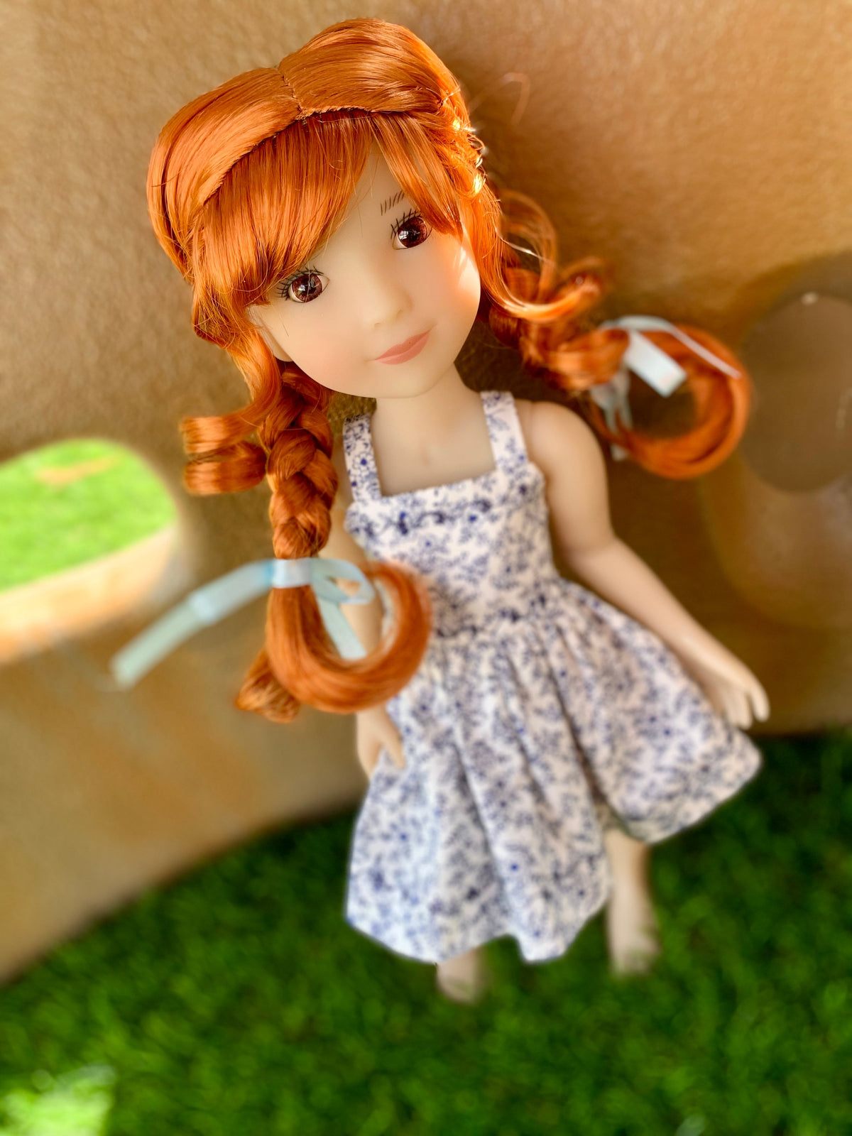 PREORDER Custom WIG for 13" Dianna Effner Little Darling head size 7-8" siblings, Ellowyne, My Meadow Avery, Mini Pal Maru,  "Stretch Cap"
