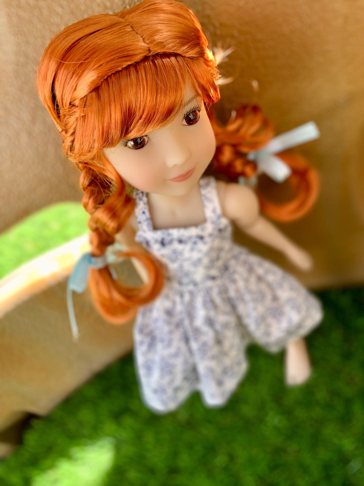PREORDER Custom WIG for 13" Dianna Effner Little Darling head size 7-8" siblings, Ellowyne, My Meadow Avery, Mini Pal Maru,  "Stretch Cap"