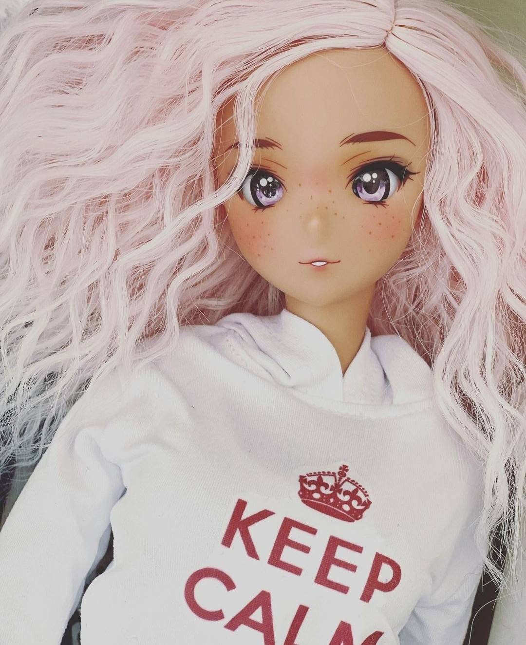 Anime Glass Doll Eyes for smart Dolls, doll eye replacement, 16 mm Fit BJD, Smart Dolls, Volks Dollfie Dream, MDD and similar Pink