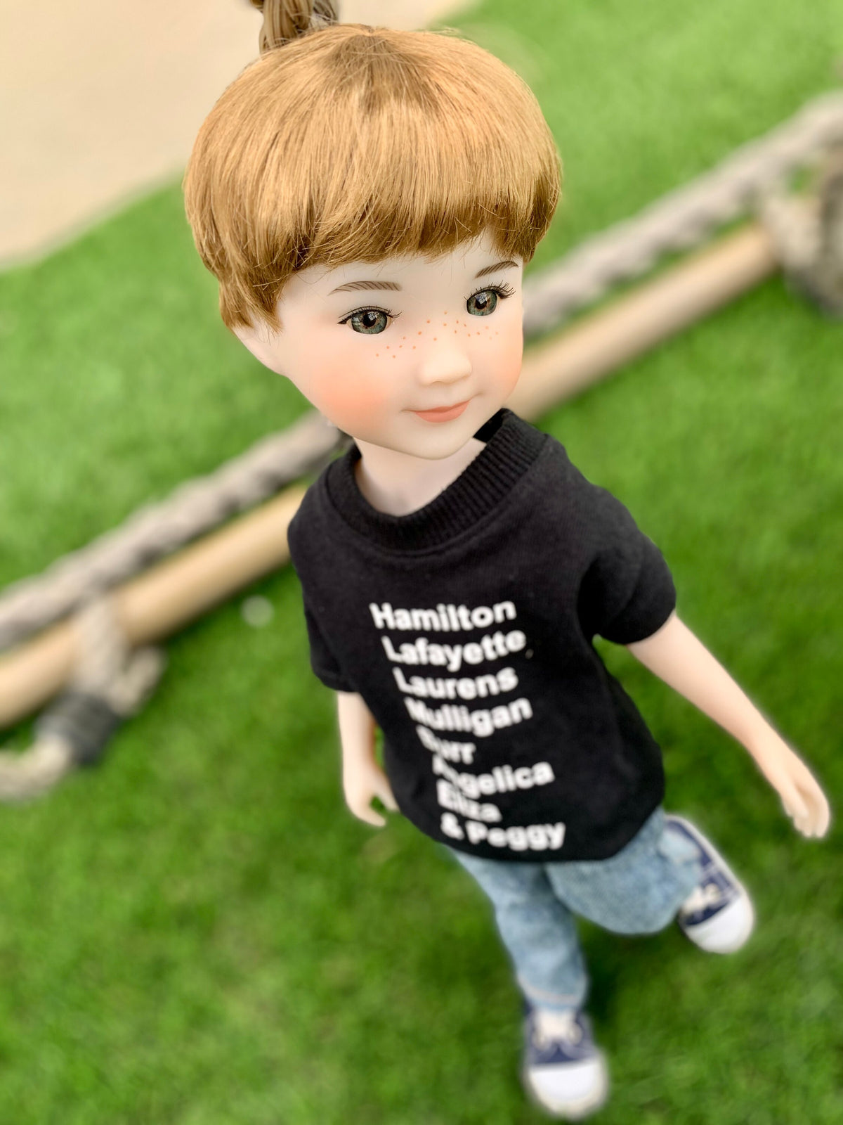 Zazou Exclusive Vegan Mohair Custom doll WIG fits 8-9" head size Kaye Wiggs, RRFF, Meadowdolls Dumplings , bjd, "Stretch Fit"
