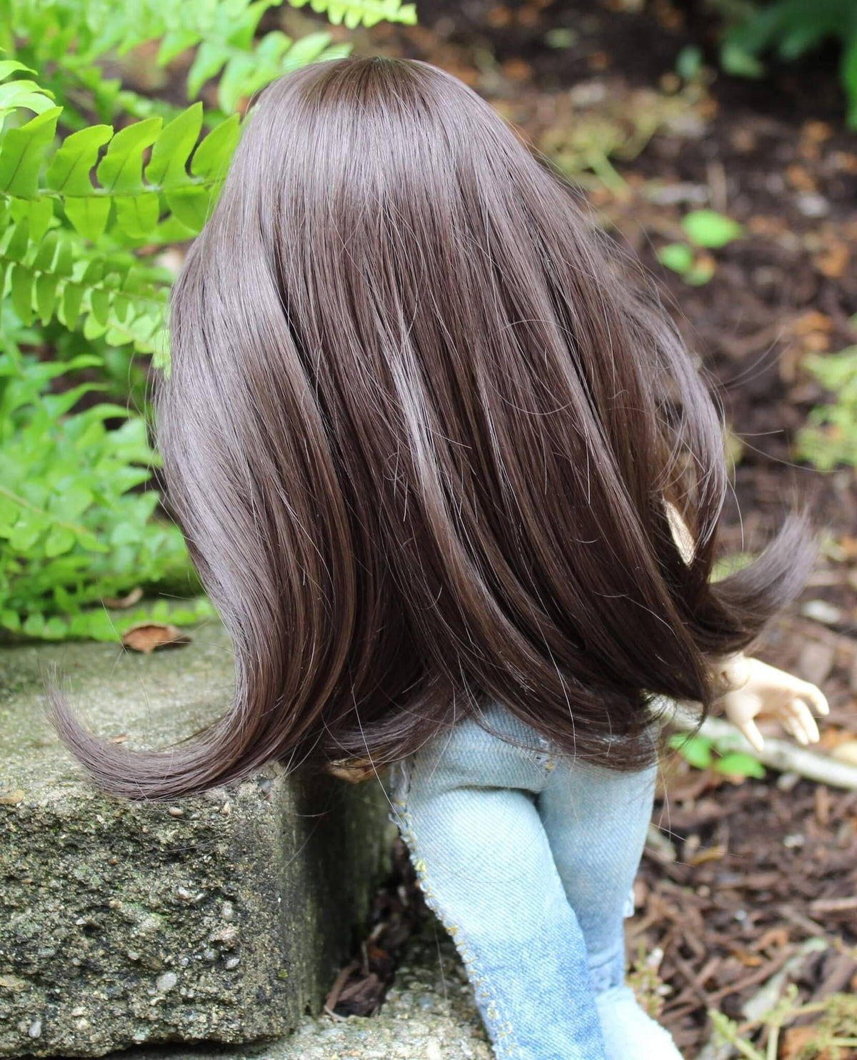 Custom doll Wig for Minifee 1/4 BJD Dolls- "TAN CAPS" 6-7" head size of Bjd, msd, Boneka ,Fairyland Minifee dolls brown natural