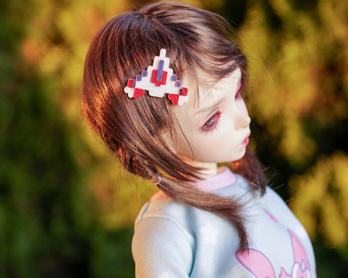 Custom doll Wig for Minifee 1/4 Bjd Dolls- "TAN CAPS" 6-7" head size of Bjd, msd, Boneka ,Fairyland Minifee dolls mohair