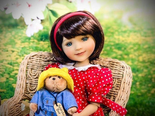 Custom doll wig vegan mohair fit 9-10" RRFF, wellie wishers "loose fit"