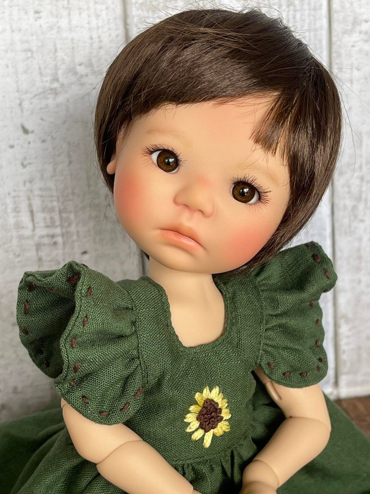 Natural 12mm Oval Glass Doll Eyes , realistic doll eyes, doll eyes replacement, Fits Meadowdolls dumpling and similar