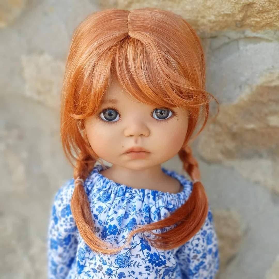 custom doll WIG for meadowdolls -Vegan Mohair - fits 11-12" head size of dolls such as Og Blythe Gotz BB Saffi meadowdolls Zazou