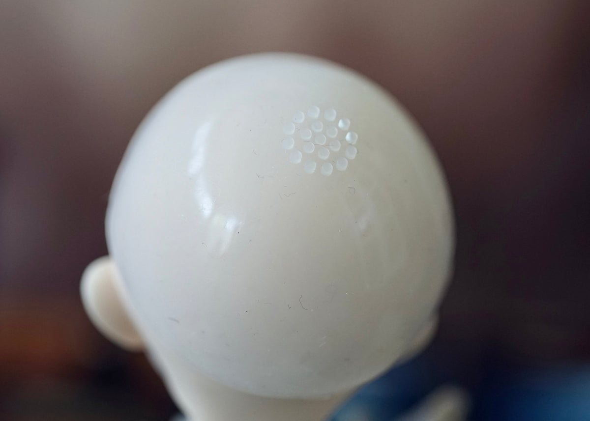 ADD ON ITEM! Silicone wig cap forMinifee 1/4 Bjd Dolls fits 6-7" head size of Bjd, msd, Boneka ,Fairyland Minifee dolls