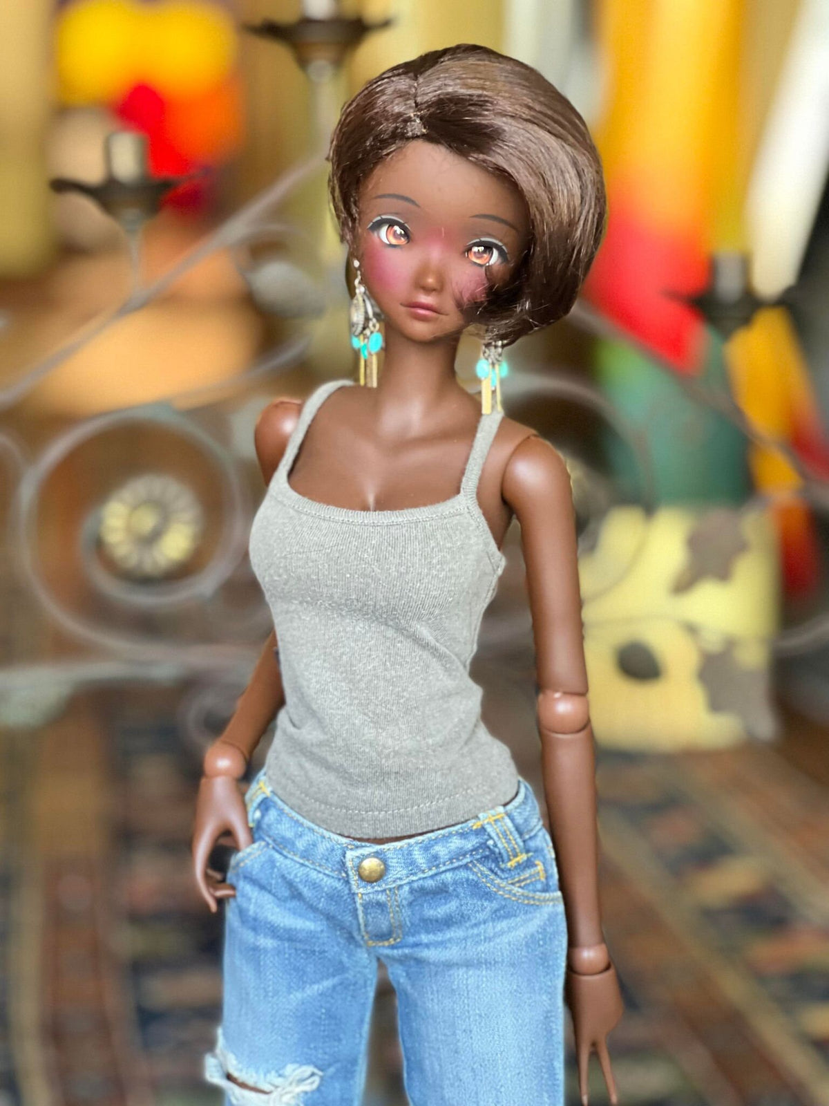 Raw Cocoa wig for Smart Doll