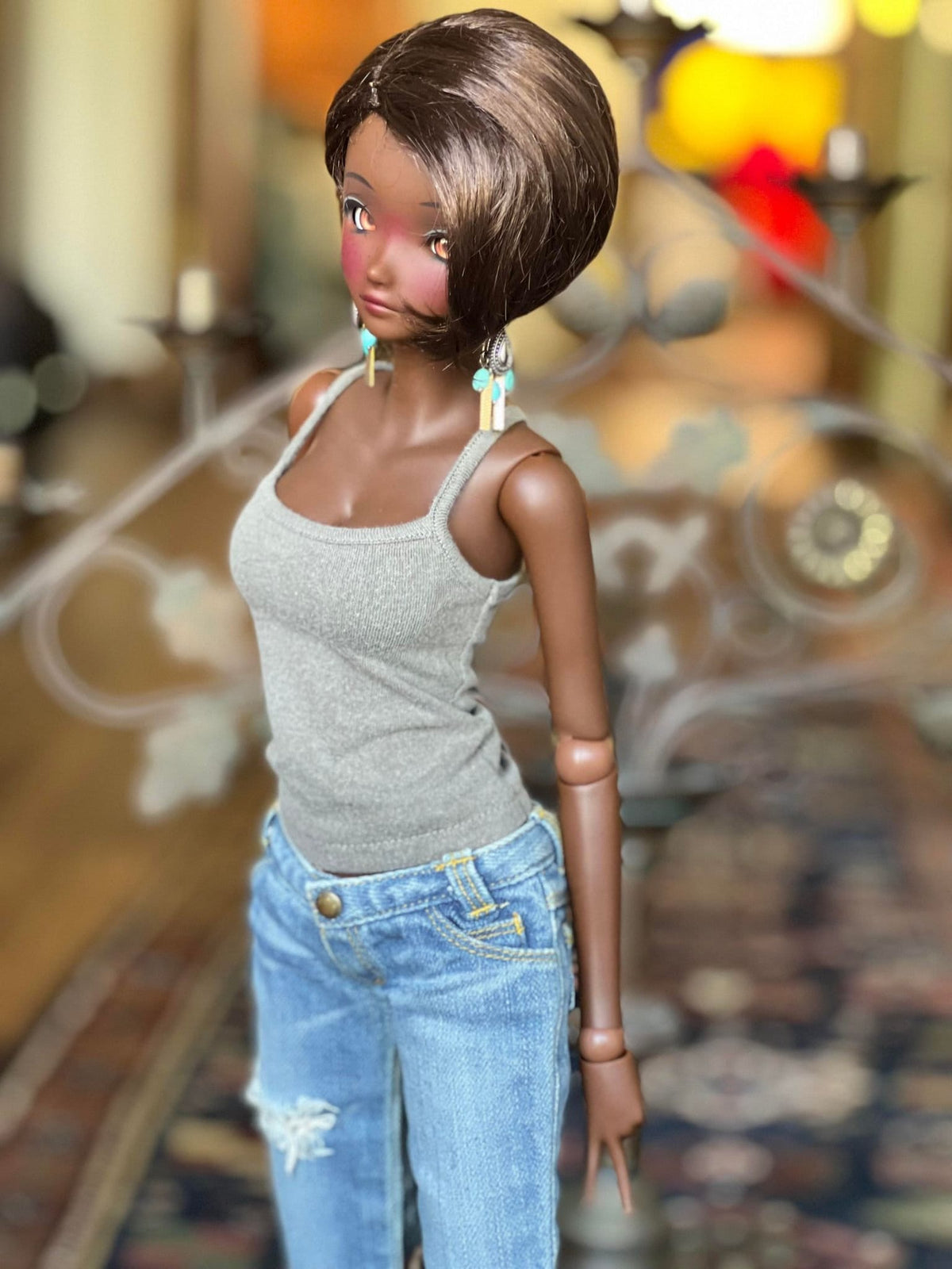 Raw Cocoa wig for Smart Doll