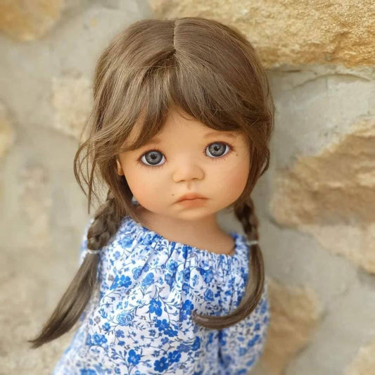 Custom doll WIG for meadowdolls -Vegan Mohair - fits 11-12" head size of dolls such as Og  Gotz BB Saffi meadowdolls Zazou Dolls