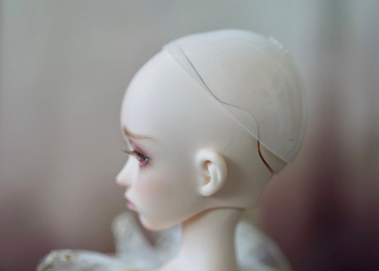 ADD ON ITEM! Silicone wig cap forMinifee 1/4 Bjd Dolls fits 6-7" head size of Bjd, msd, Boneka ,Fairyland Minifee dolls