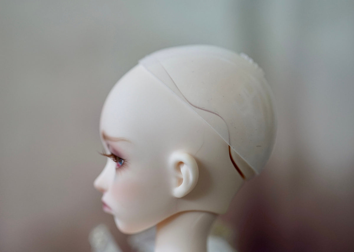 ADD ON ITEM! Silicone wig cap forMinifee 1/4 Bjd Dolls fits 6-7" head size of Bjd, msd, Boneka ,Fairyland Minifee dolls