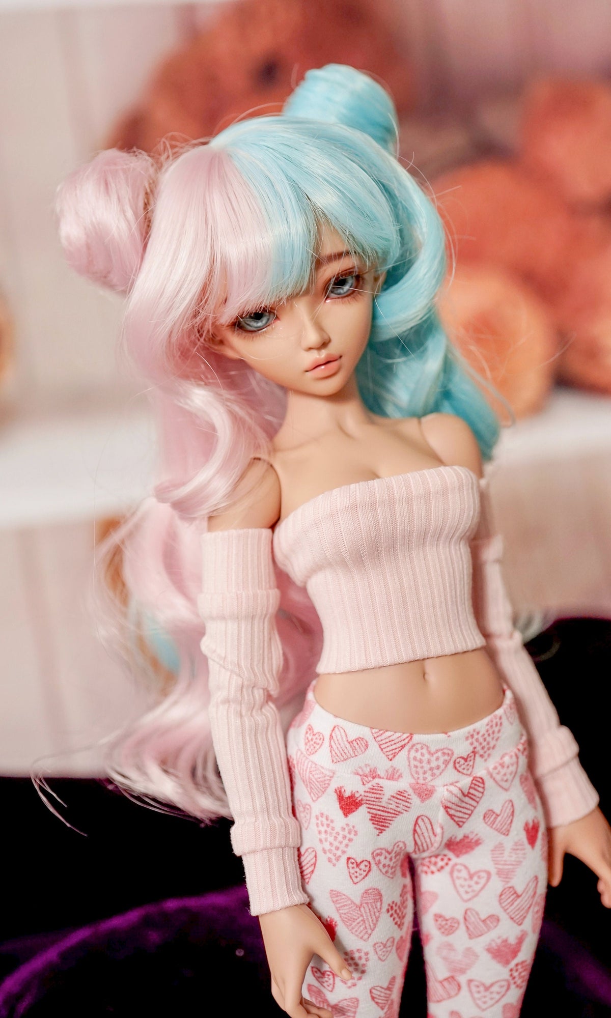 Custom doll Wig for Minifee Dolls- "TAN CAPS" 6-7" head size of Bjd, Rainbow Dolls, msd, Boneka ,Fairyland Minifee dolls anime limited